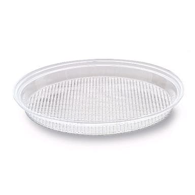 Delfin TRD-13P-00 13" x 1" Clear Round Prism Tray