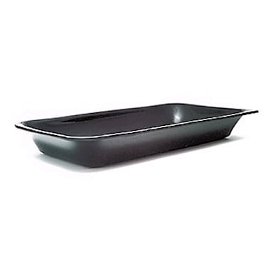 Delfin IRC-1562-10 15" x 6-1/2" Black Acrylic Market Tray Insert