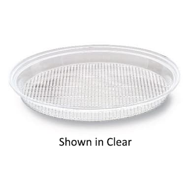 Delfin TRD-13P-10 13" x 1" Black Round Prism Tray