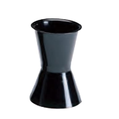 FMS 100117469 Black 10" Flower Vase With Base - 6 / CS