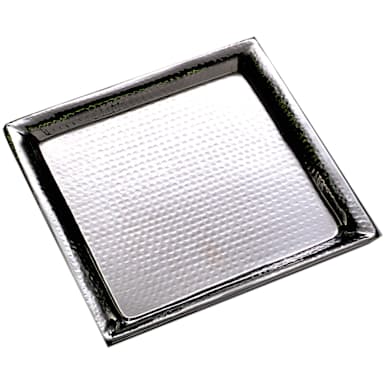 American Metalcraft HMSQ22 22" Square Hammered S/S Tray