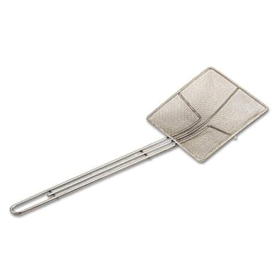 Browne Foodservice 571924 Nickel Plated Fine Mesh 6.5" Square Skimmer