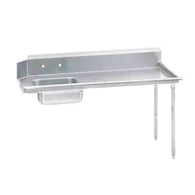 Standard Series 9ft. Right Side Straight-Soil Dish Table, DTS-S70-108R