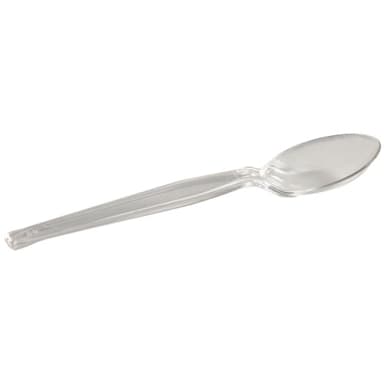 Dixie TH017 Heavy-Duty Clear Plastic Teaspoon - 1000 / CS