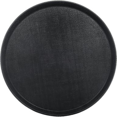 Carlisle 1600GL004 Griplite 16-1/2" Round Black Tray