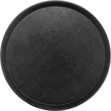 Carlisle 1400GL004 Griplite 14" Round Black Tray