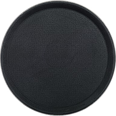 Carlisle 1100GL004 Griplite 11" Round Black Tray