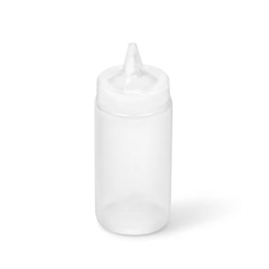 Traex 4916-13 Clear 16 Ounce Wide Mouth Squeeze Bottle
