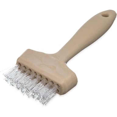Carlisle 4011400 3" Hi-Heat Griddle Brush with Non-Stick Bristles