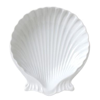 Vertex China SD-4 Market Buffet 4" White Shell Dish