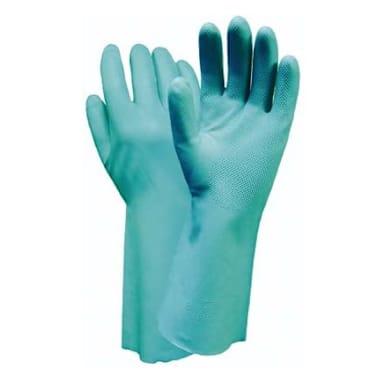 Tucker Safety Y8215L Large Green 13" Nitrile Gloves - Pair