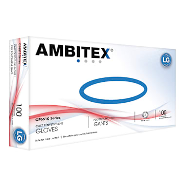 Tradex CP6510-LG Ambitex Lrg Textured Cast Poly Gloves