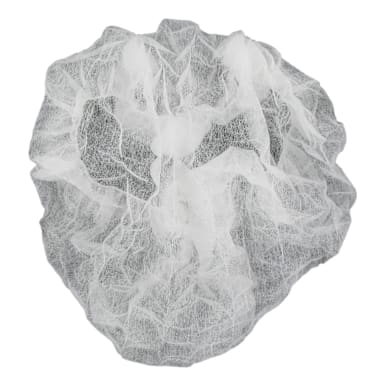Cellucap® BI4D White 21" Pleated Bouffant Cap - 1000 / CS