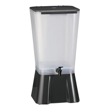 TableCraft 1053 Black & White 5 Gallon Plastic Beverage Dispenser