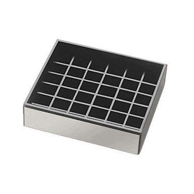 Cal-Mil 392-010 Silver 4" x 4" Spigot Drip Tray