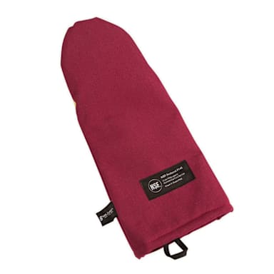 San Jamar KT0112K Cool Touch Flame 12" Puppet Style Oven Mitt