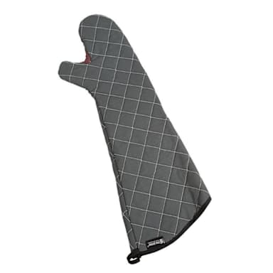 San Jamar 800FG24-BK BestGuard® 24" Black Oven Mitt - Pair