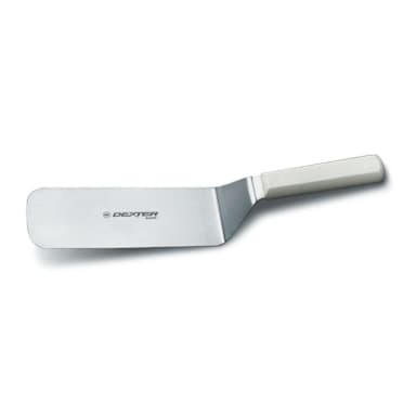 Dexter Russell P94856 Basics® White Handle 8 x 3" Cake Turner