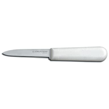 Dexter Russell S104PCP Sani-Safe White Handle 3-1/4" Paring Knife