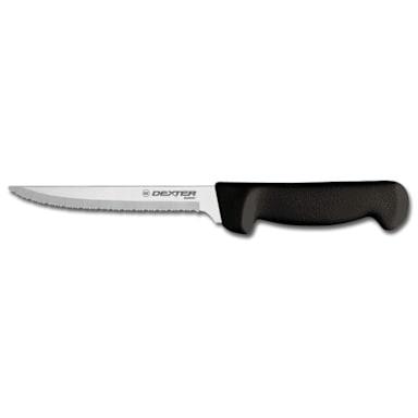 Dexter Russell P94848B Basics 8" Utility Knife with Black Handle