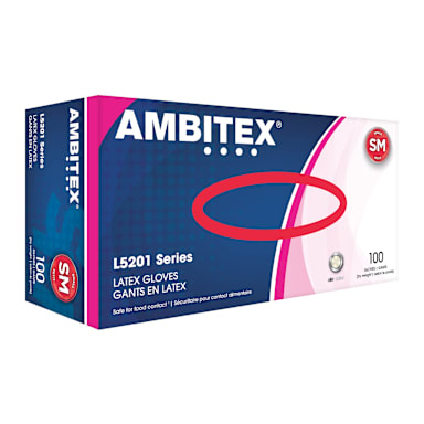 Tradex L5201-SM Ambitex Small Powder-Free Latex Gloves