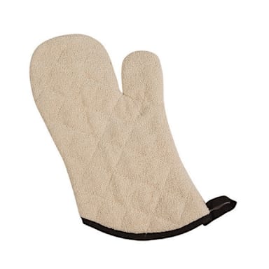 San Jamar® 817TM Natural 17" Terry Cloth Oven Mitt - Pair