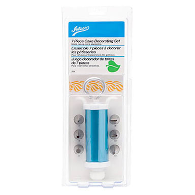 Ateco 701 7-Piece Cake Decorating Set with Syringe