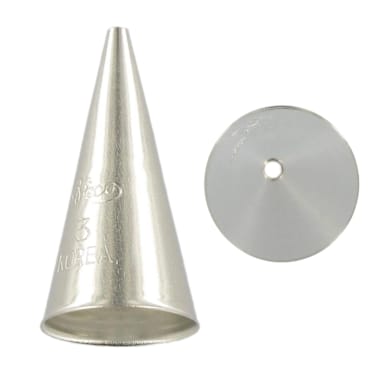 Ateco 3 Plain Round Decorating Pastry Tube #3