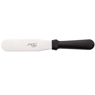 Ateco 1306 Straight S/S Ultra Spatula with Black Plastic Handle