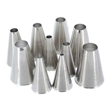 Ateco 810 Plain 10-Piece Decorating Pastry Tube Set