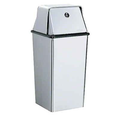 Bobrick B-2250 Stainless 13 Gallon Floor Standing Waste Receptacle