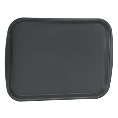Traex 1014-06 Black Plastic 10 x 14" Fast Food Tray