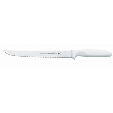 MundialĀ® W5622-8E White Handled Serrated Edge 8" Utility Knife
