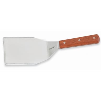 Mundial® 4687M Wood Handled 5" x 4" Steak & Hamburger Turner