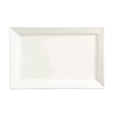 Libbey - Formerly World Tableware SL-26 Slate Bright White Rectangular Plate