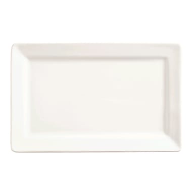 Libbey - Formerly World Tableware SL-27 Slate Bright White Rectangular Plate