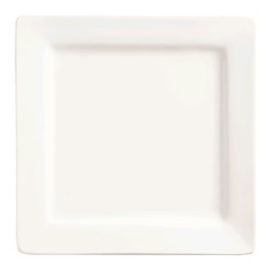 Libbey - Formerly World® Tableware SL-40 Slate White 12" Square Plate - 6 / CS