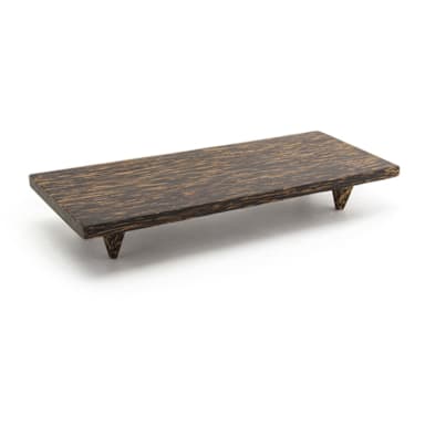 FOH DSU002PWW22 Palm Wood Footed Tray