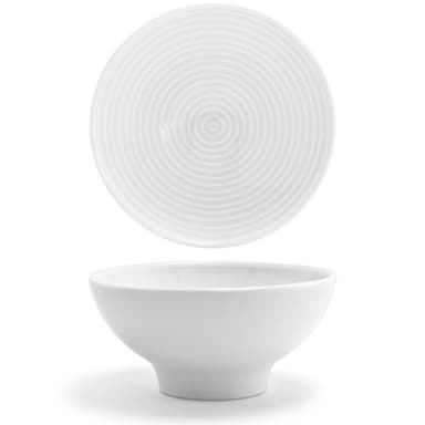 FOH DBO006WHP23 Spiral 11 Ounce Footed Bowl
