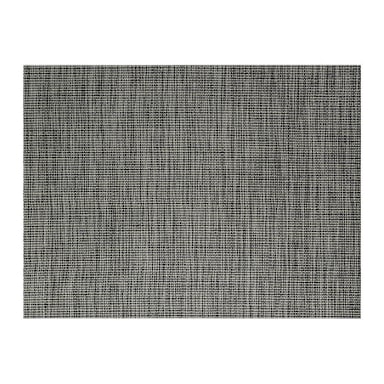 FOH XPM028BKV83 Metroweave 16" x 12" Black Placemat - Dozen