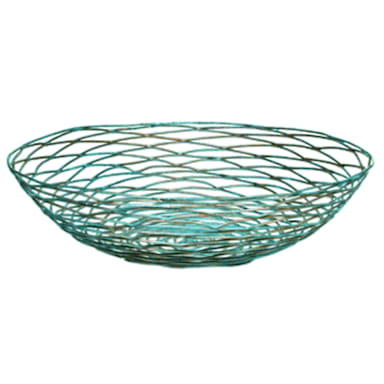 FOH BBK043PTI22 Patina Wireware Crescent Basket