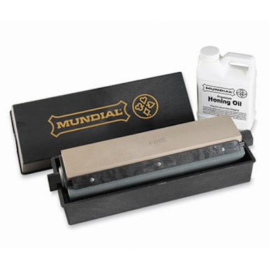MundialĀ® ZH110 Rotating 3-Stone Multi-Hone 11" Sharpener With Oil