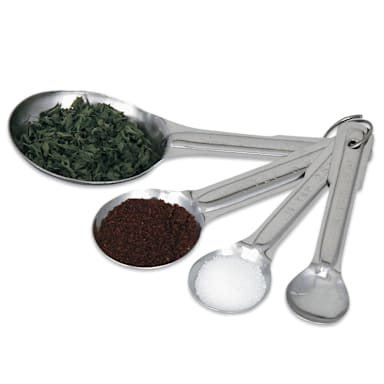 Browne Foodservice 746108 4-Piece S/S Measuring Spoon Set