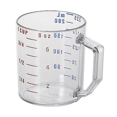 Cambro 25MCCW135 Camwear Clear 1 Cup Dry Measuring Cup
