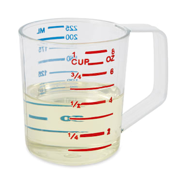 Rubbermaid FG321000CLR Bouncer Plastic 1 Cup Measuring Cup