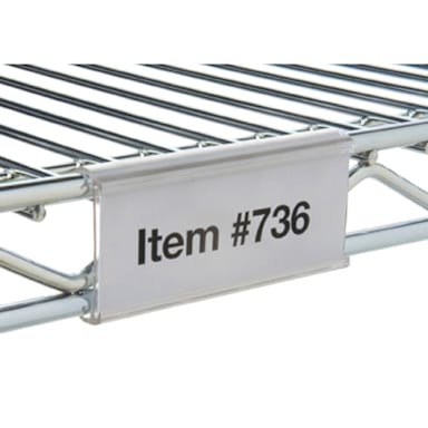 Darling Foodservice 3" Clear Snap-On Shelf Label - 1 / PK
