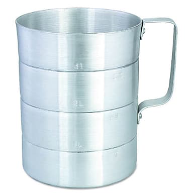 Browne Foodservice 575610 Aluminum 1 Qt. Dry Measuring Cup