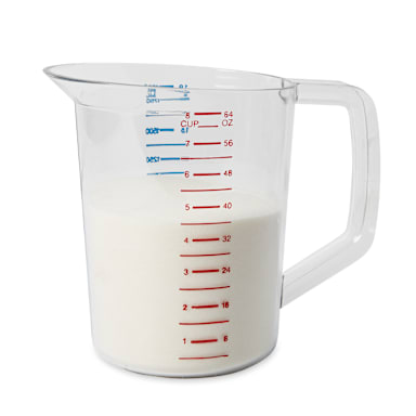 Rubbermaid FG321700CLR Bouncer Plastic 2 Quart Measuring Cup