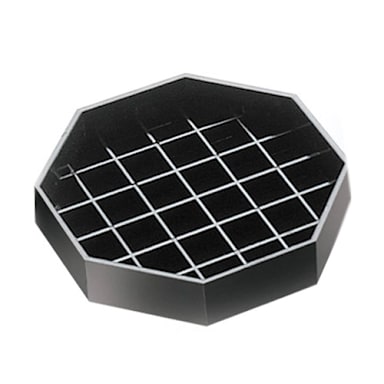 Cal-Mil 308-4-13 Black 4" x 4" Octagonal Spigot Drip Tray
