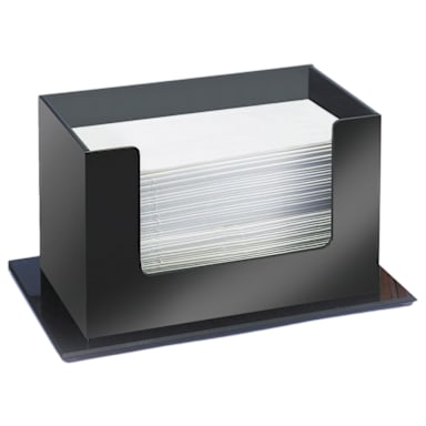 Cal-Mil 952 Black 10" x 5.5" x 6" Paper Towel Holder